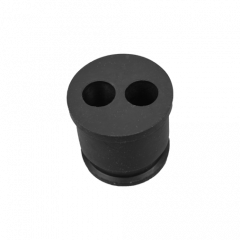 25mm x 2 Hole Nylon Cable Gland Insert - Black