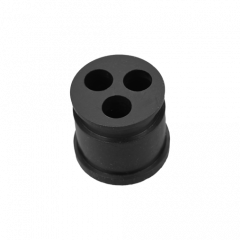 25mm x 3 Hole Nylon Cable Gland Insert - Black