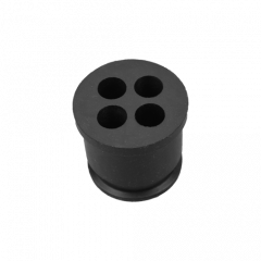 25mm x 4 Hole Nylon Cable Gland Insert - Black