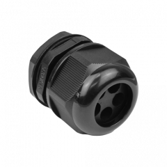 32mm Nylon Cable Gland Black - 5 Hole