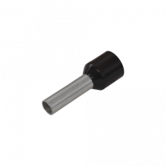 4.0mm Cobalt Insulated Bootlace Crimps - Black (1000)