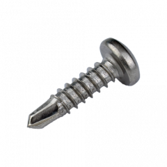 25mm 8G Tek Screw Pan Stainless Square (500)