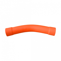 100mm Pipemakers Duct Bend 45deg HD - Orange