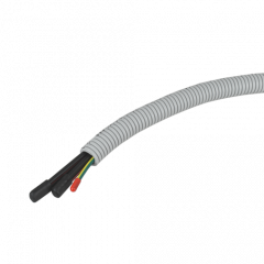 32mm HD Solar Flexi Conduit x 25m with cable 4 x 6mm2 Solar DC + 6mm2 Earth