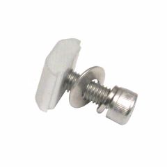 Neuton Power GS Tilt-in Set For Tile Hook, Silver