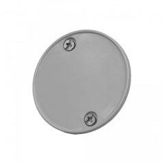 Round Junction Box with Screws Lid - Grey