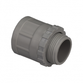 25mm Grey Plain to Screw Adaptor | Positron Electrical Wholesaler