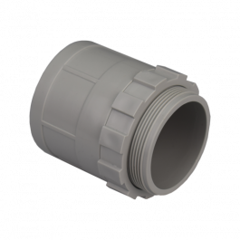 50mm Grey Plain to Screw Adaptor | Positron Electrical Wholesaler