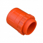 32mm Orange Plain to Screwed Adaptor