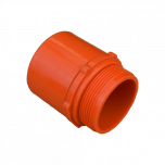 40mm Orange Plain to Screwed Adaptor